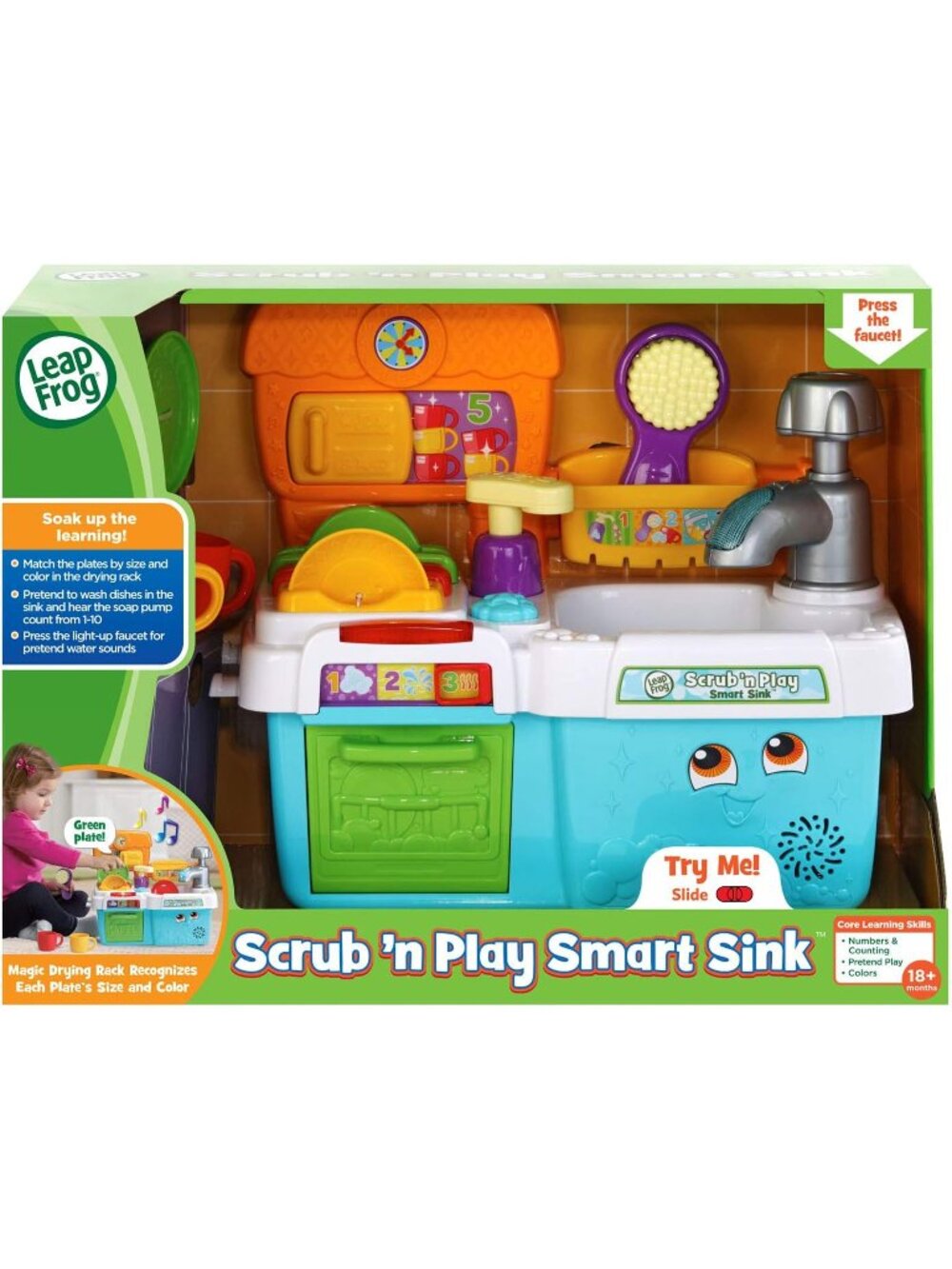 Leapfrog Scrub 'n Play Smart Sink (English Version)For 18 Months New in Box
